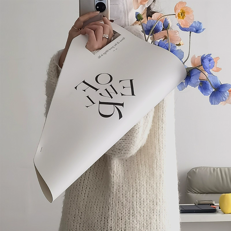 3-pack 2026 new design paper flower bouquet bag, flower bouquet gift bag, floral bag, packaging bag