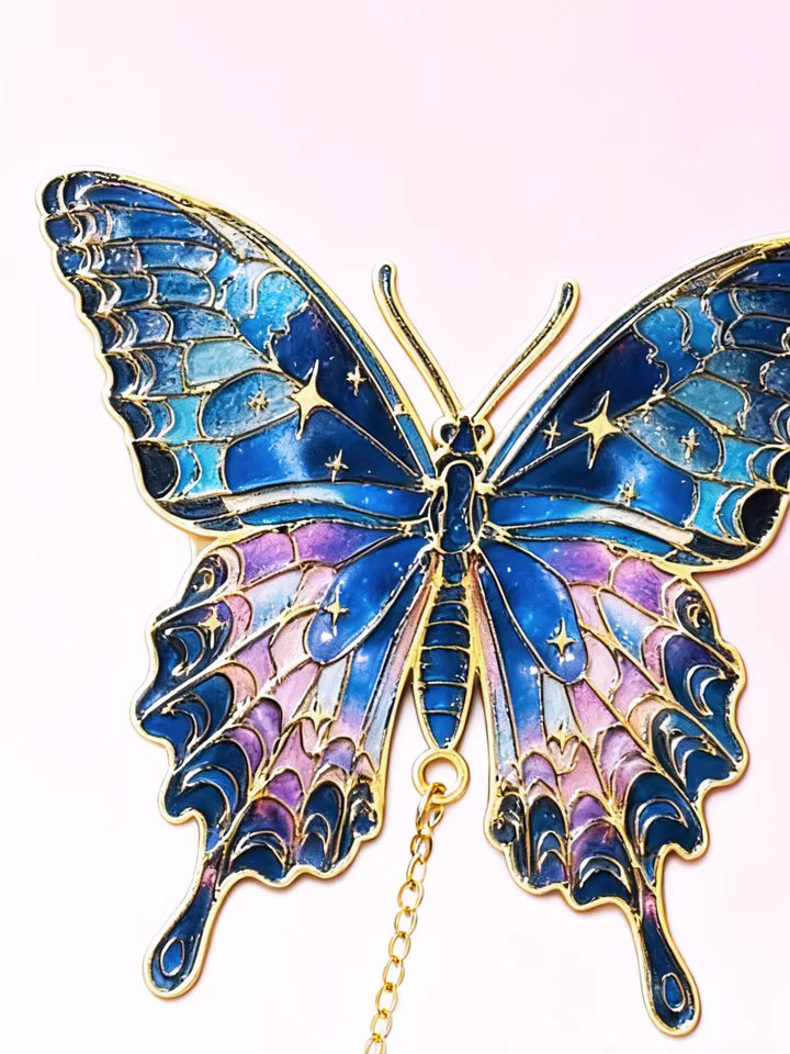 4 pcs butterfly metal decoration clips - Vintage Elegance