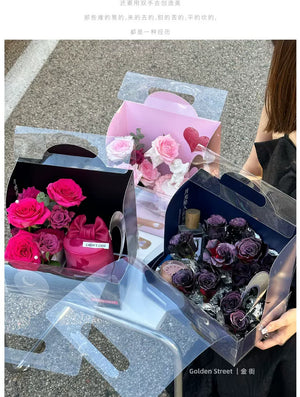 Moonlight lover PVC&Paper floral package combo set - 2pcs