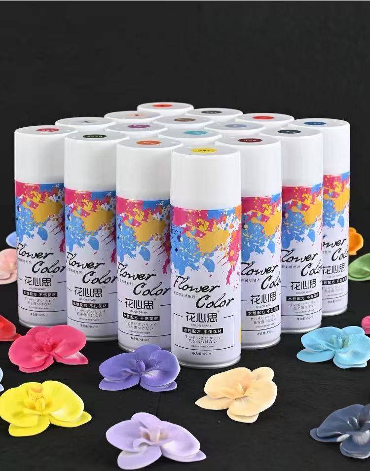 Floral Color Spray Paint 12-Pack