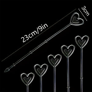 HeartShaped Flower Card Holder Clips–80pcs Bouquet Accessory