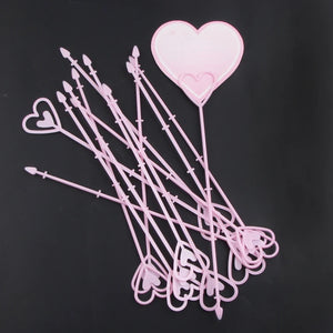 HeartShaped Flower Card Holder Clips–80pcs Bouquet Accessory