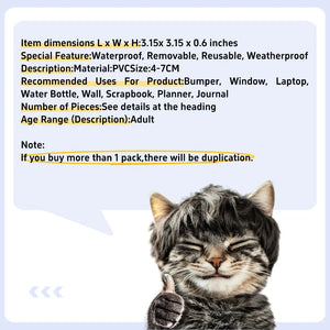 Transparent Butterfly Stickers–50pcs Waterproof Craft Decals