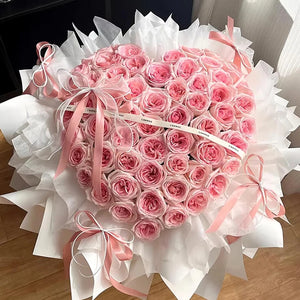 Love Heart Flower Arrangement Holder – 9pcs DIY Bouquet Tool