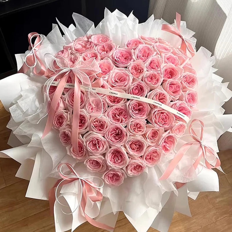 Love Heart Flower Arrangement Holder – 9pcs DIY Bouquet Tool