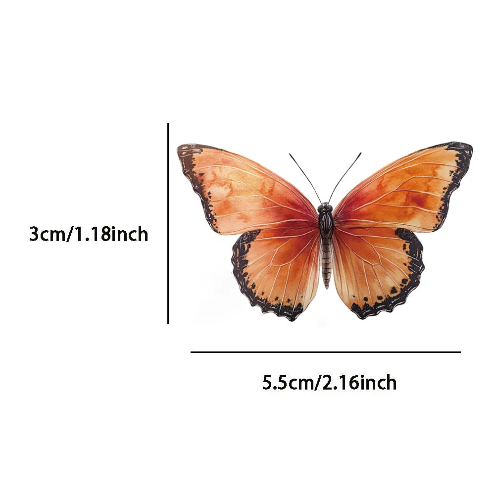 Colorful Butterfly Stickers – 50pcs Waterproof DIY Decals