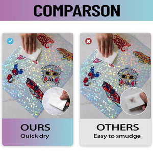 Diamond Glitter Printable Vinyl Sticker Paper – 10 Sheets A4