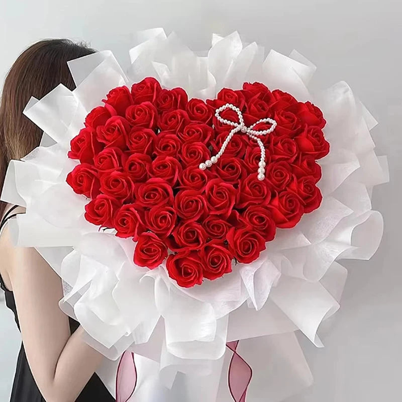 Love Heart Flower Arrangement Holder – 9pcs DIY Bouquet Tool